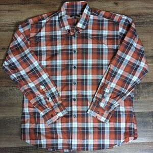 Jared Lang Plaid Button Down Size XXL